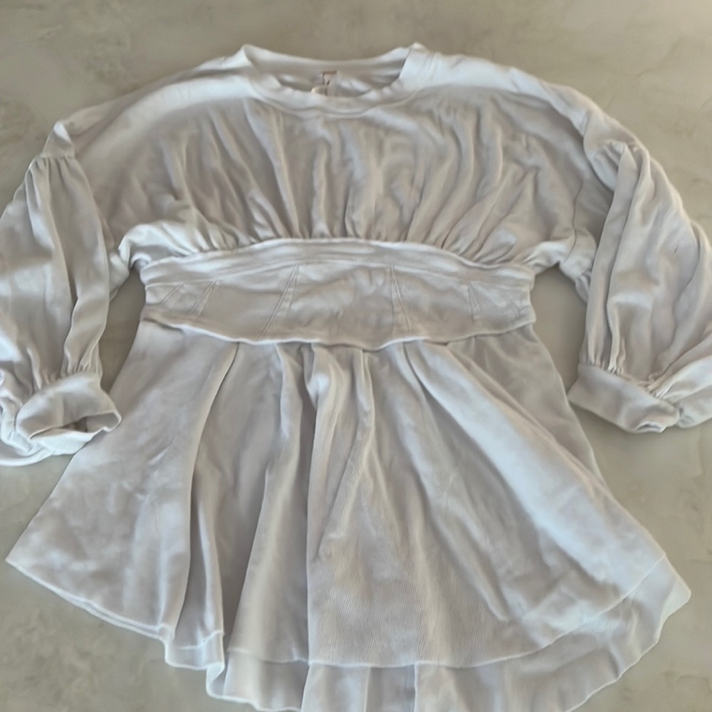 Free People White Top Size Small